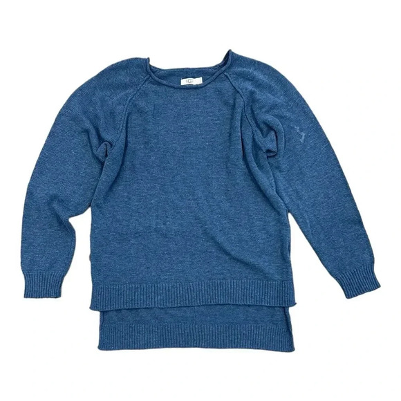 Ugg Blue Knit Outseam High Low Sweater S - Picture 1 of 4